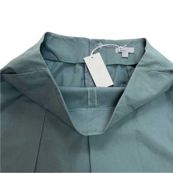 Cos Stitched Culottes Wide Crop Legs Pants in Sage Green National Size 12 New - Picture 8 of 11